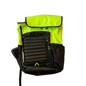 Under Armour Top Loading Black Yellow Green B-Ball Backpack